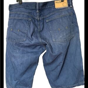 Rustic Denim Men’s Blue Shorts Size 38 Authentic Style